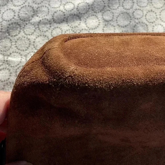 Vintage COACH Suede Hand Shoulder Bag MINTY! See Pics Ask Questions :)